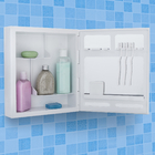 Armário Plástico Com Perfil De Alumínio De Sobrepor 31 X 36 X