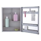 Armário Plástico Com Perfil De Alumínio De Sobrepor 36 X 45 X