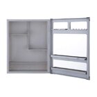 Armário Plástico Com Perfil De Alumínio De Sobrepor 36 X 45 X