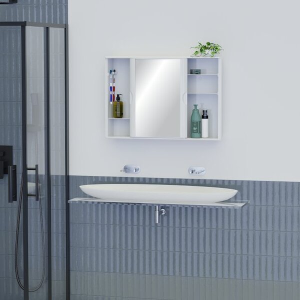 Armário Plástico Versátil Porta De Correr 32 X 46,5 X 9,5 Cm