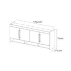 Armario Ponte Casal Branco Modulado Modena Demóbile
