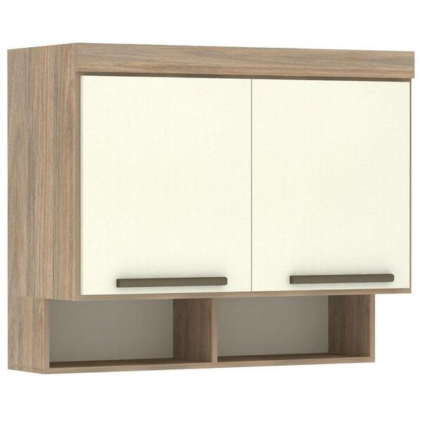 Armário Ponte Solteiro 0,96cm 282 Slim 2 Portas Areia/jequiti