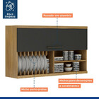 Armário Porta Basculante Tarantela Valdemóveis Cinamomo/grafi