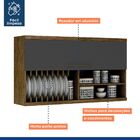 Armário Porta Basculante Tarantela Valdemóveis Ipê/off