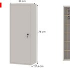 Armário Porta Celular Com Chave Para Escritório Branco