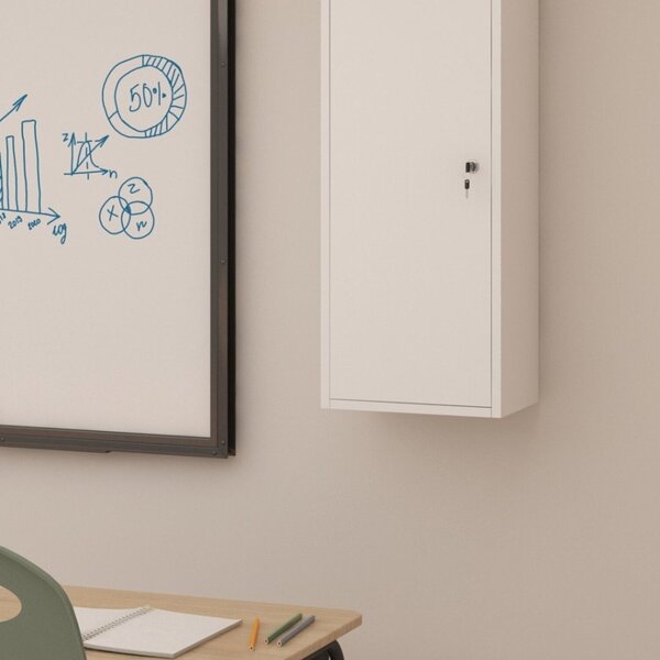 Armário Porta Celular Com Chave Para Escritório Branco