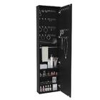 Armário Porta-joias Dubai Com Espelho Preto Politorno