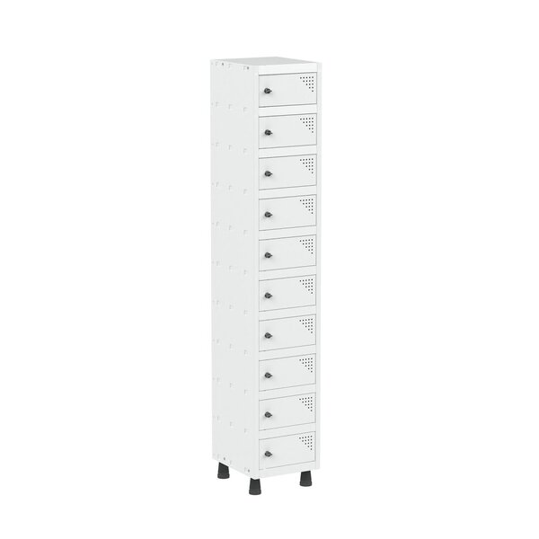 Armario Porta Objeto 10 Portas Aço Apop 501/10 Branco
