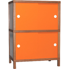 Armário Portas De Correr 744-2 Cinza