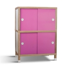 Armário Portas De Correr 744-2 Rosa