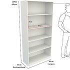 Armário Prateleira (organizador  Loja  Multiuso  Roupa  Expos