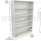 Armário Prateleira M3 (organizador  Loja  Multiuso  Roupa  Ex