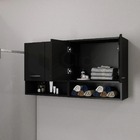 Armario Preto 4 Portas Para Livros Pratico