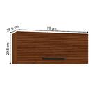 Armário Refrigerador 700 Lapis Nogueira Ripado