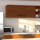 Armário Refrigerador 700 Lapis Nogueira Ripado