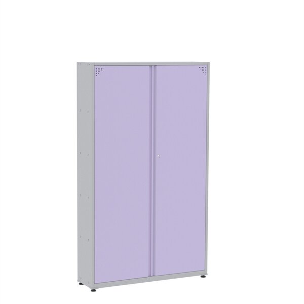 Armário Registrador Aço 2 Portas Rpcp Cinza/lilás