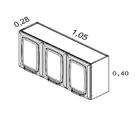 Armário Rose 3 Portas Em Aço Itatiaia