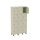 Armario Roupeiro 12 Portas Aço Grp 503/12 Bege