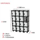 Armário Roupeiro 16 Portas Aço Grp 504/16 Pnadin Móveis