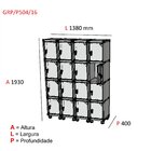 Armario Roupeiro 16 Portas Aço Grp 504/16 Pnadin Móveis