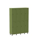 Armario Roupeiro 8 Portas Aço Grp 504/8 Pandin Móveis Verde M