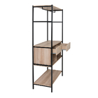 Armário Roupeiro Closet Aberto 02 Gavetas 02 Nichos 01 Cabide