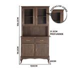 Armário Rústico Arca E Oratório Madeira Maciça Imbuia 2002/20