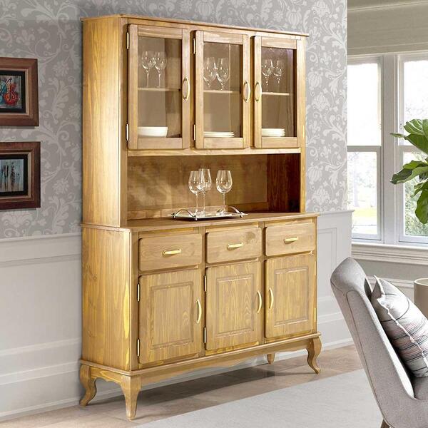 Armário Rústico Arca E Oratório Madeira Maciça Mel 2003/2004