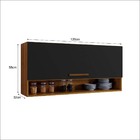 Armário Sapateira Aéreo Suspenso Multiuso De Parede 1 Porta -