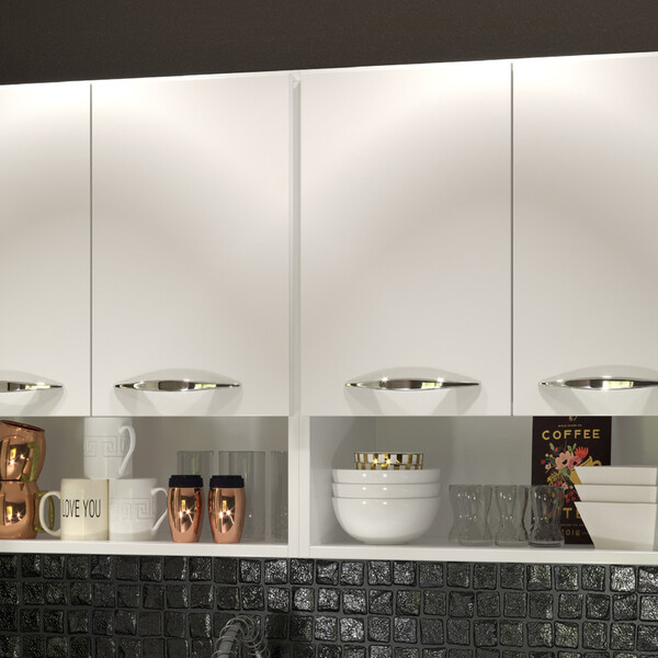 Armário Sem Gavetas Com Nichos Branco Modular P/ Lavabo