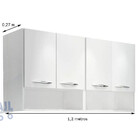 Armário Sem Gavetas Com Nichos Branco Modular P/ Lavabo