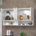 Armário Sem Gavetas Com Nichos Branco Modular P/ Lavabo