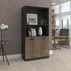 Armário Semi- Aberto Spearow Castanho Preto