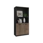 Armário Semi- Aberto Weedle Castanho Preto