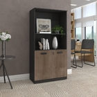 Armário Semi- Aberto Weedle Castanho Preto