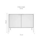 Armário Smart Ll 2 Pt Branco