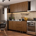 Armário Superior 40cm Preto Spring