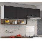 Armário Superior Para Cozinha 3 Portas Com Nicho Bali Itatiai