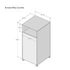 Armario Suporte Bujão De Gás Para Cozinha Com Rodinhas