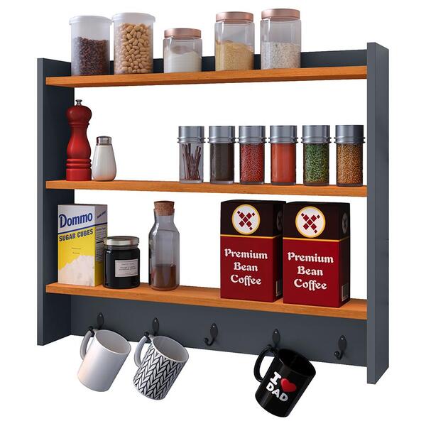 Armário Suporte Xícaras Armarinho Amélia Nicho Organizadora D