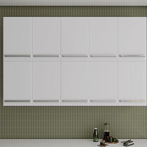 Armario Suspenso 10 Portas Irlanda Branco Bela Casa