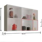 Armario Suspenso 10 Portas Irlanda Branco Casa Mobilia