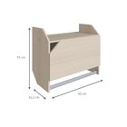 Armário Suspenso 1 Porta E Cabideiro Soul  Nature