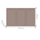 Armário Suspenso 3 Portas Quito Fumê