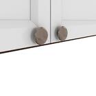 Armário Suspenso 3 Portas Quito Nogueira Branco