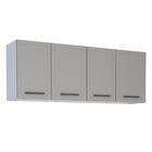 Armário Suspenso 4 Portas Lábrea Cinza