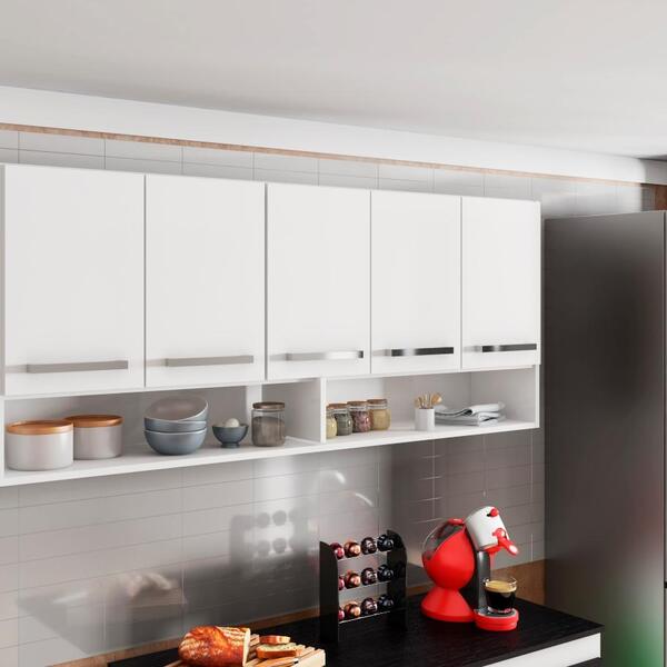 Armario Suspenso 5 Portas Branco Filipinas Casa Mobilia