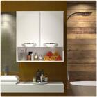 Armário Suspenso 60cm Branco Parede + Nicho