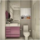 Armário Suspenso 60cm Branco Parede + Nicho