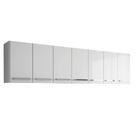 Armario Suspenso 7 Portas Branco Bangladesh Casa Mobilia